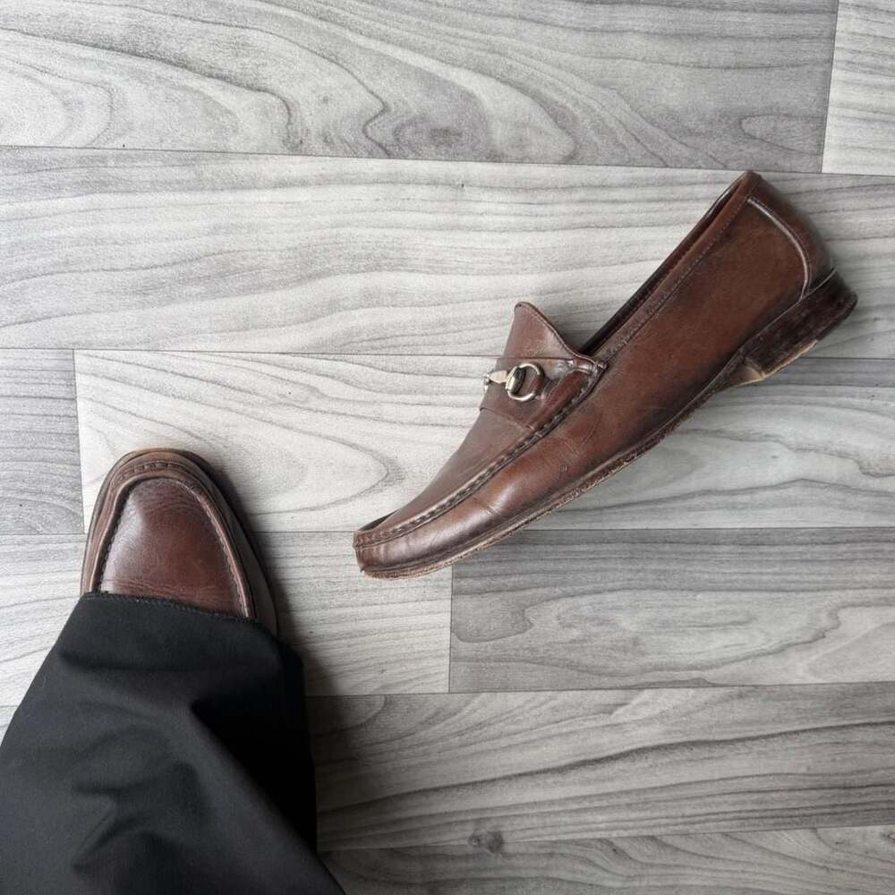 Allen Edmonds Verona Brown Leather Horsebit Loafers